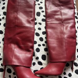 Red Long Boots