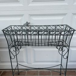Vintage Metal Plant Stand 