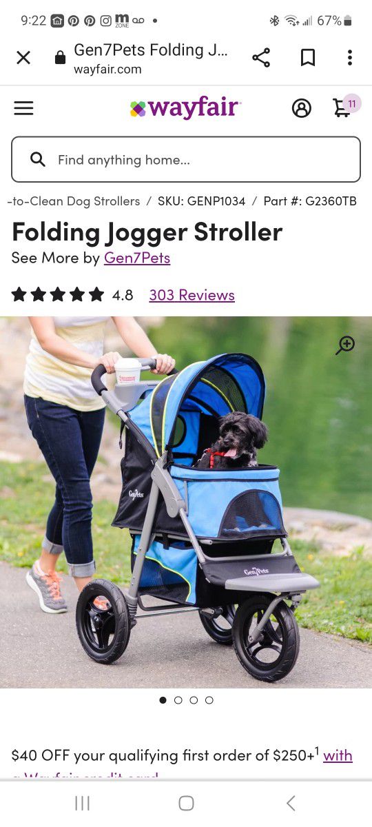 folding jogger dog stroller,