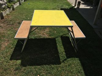 Vintage Folding  Picnic Table
