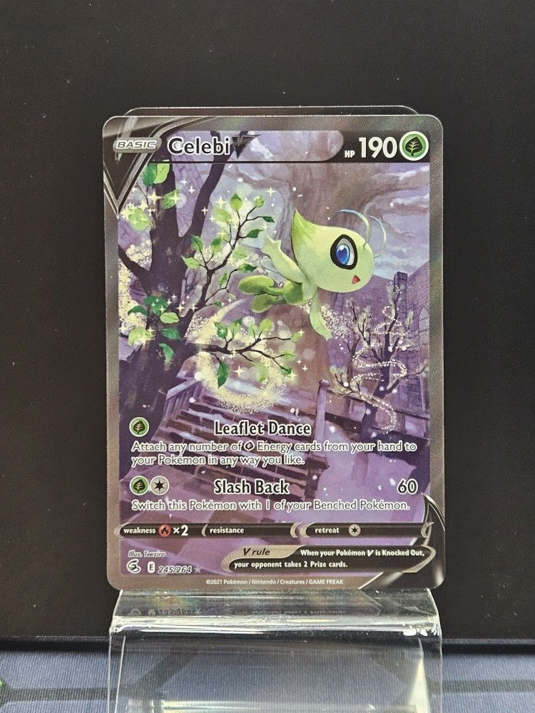 2021 Pokemon Celebi V Alt Full Art 245/264 Fusion Strike #245