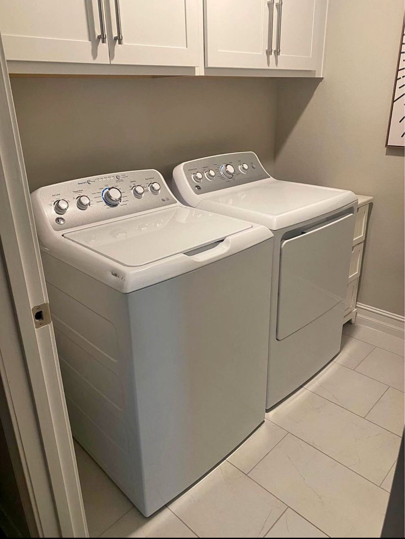 Extra large capacity washer and dryer