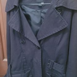 H & M Black Jacket Medium Weight Size 10