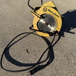 Vintage Black And Decker Circular Saw