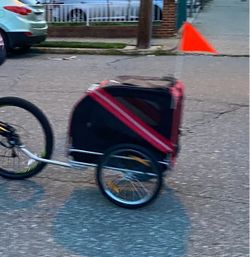 Dog bike trailer