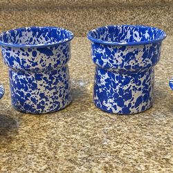 Crow Canyon Home Enamelware 2-Piece Dip Chiller Set