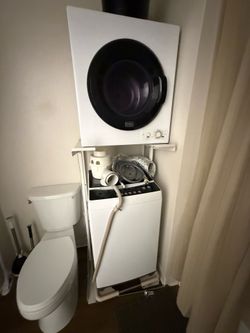 Portable washer and dryer with stand