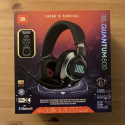 JBL QUANTUM800 Gaming- 2.4 Ghz + BT Wireless Noise Cancelling Over-ear Gaming Headset Black