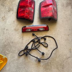 2016 Chevy Silverado Taillights And 3rd Brake Light With Harness All Included