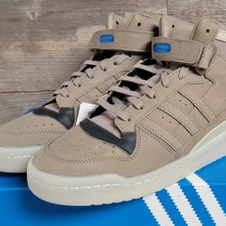 New Adidas - Forum Mid Clay Sesame Dark Gray - Mens Size 10