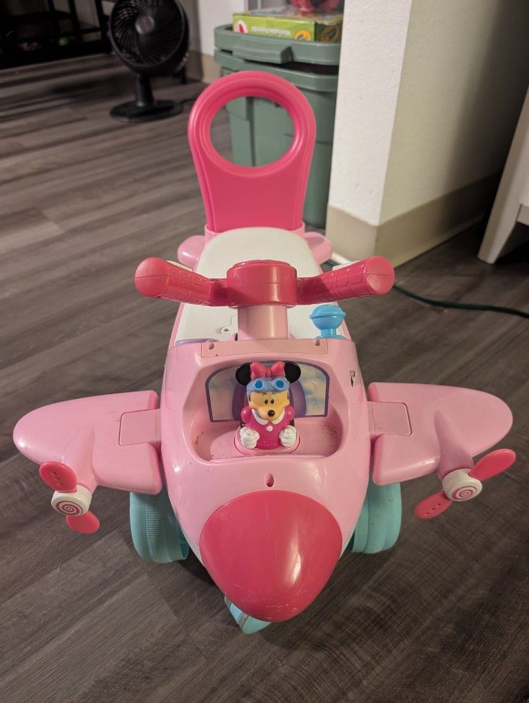 Minnie Mouse Plane /Wooden Race Car