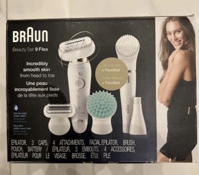 Braun Epilator Silk-épil Beauty Set 9 Flex 9300 3D Facial Hair Removal for Women