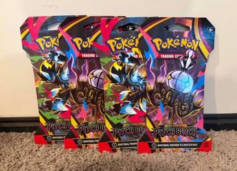 Pokémon - 4 Pitch Black Sleeved Packs -$28