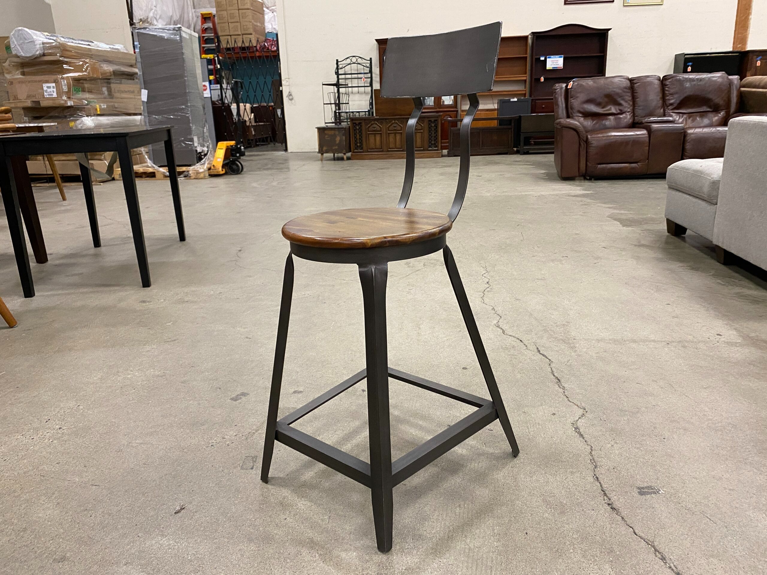 WORLD MARKET Hudson Industrial Style Pub Stool