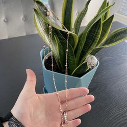 New 18k Rose Gold Filled Women’s Necklace And Bracelet Set 