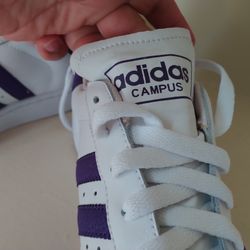 Adidas Purple White Campus Shoes 
