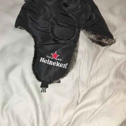 Heineken beer lightweight trapper style hat (brand new)