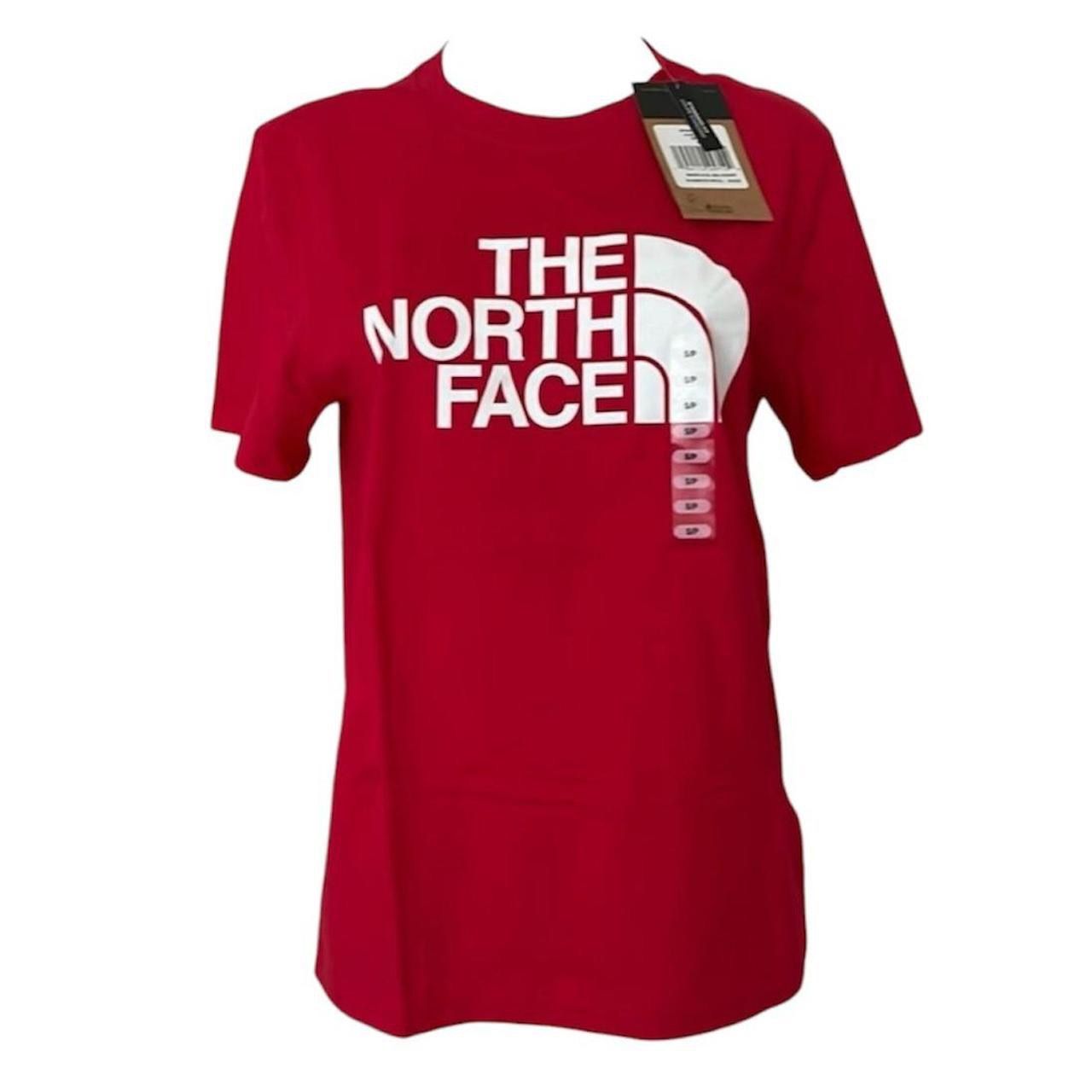 (NWT) The North Face Women’s Print Graphic Red Tee, Small