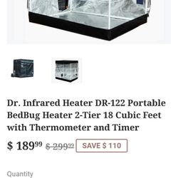 Dr Heater Infrared Bedbug Heater DR-122