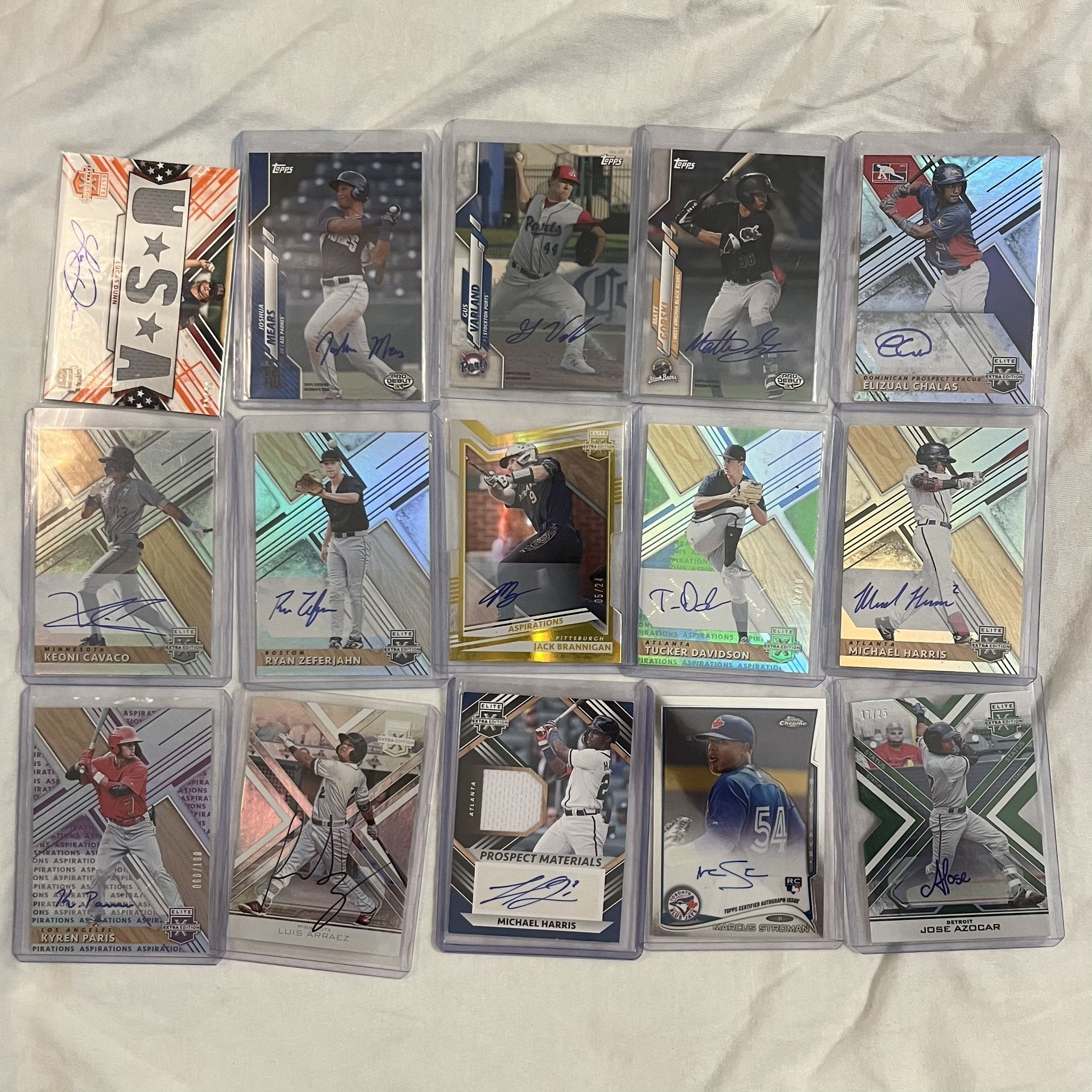 Autographed/Numbered Baseball Cards For Sale!