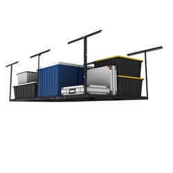 NIB FLEXIMOUNTS 4x8 Overhead Garage Storage Rack, Adjustable Garage Storage Organization System