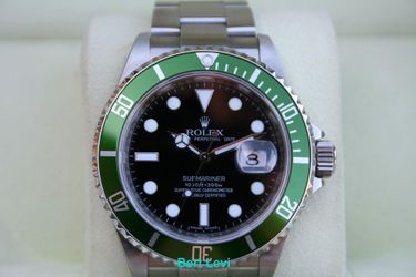 ROLEX SUBMARINER GREEN BEZEL MODEL 16610LV 50TH ANNIVERSARY SUB LV M LNIB - T1641