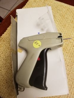 Tagger with box of tags