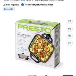 Presto 12-inch Ceramic Electric Skillet 
