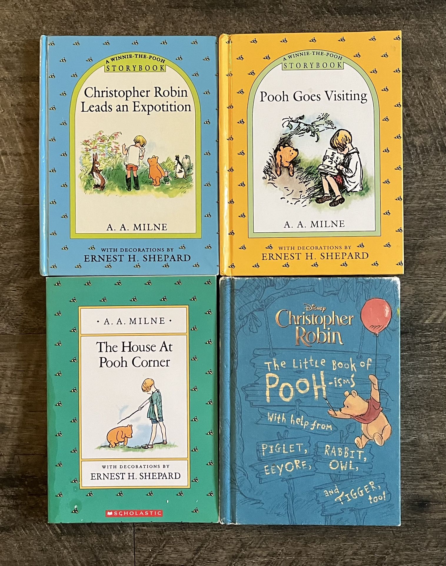 WINNIE THE POOH BOOKS (LOT OF 4)