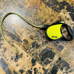 Neón flexi retractable dog leash