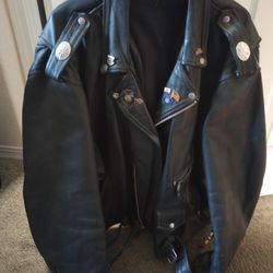 Leather Jacket Men's 3x
