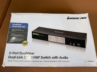 IOGEAR 2-Port DualView Dual-Link DVI KVMP Switch