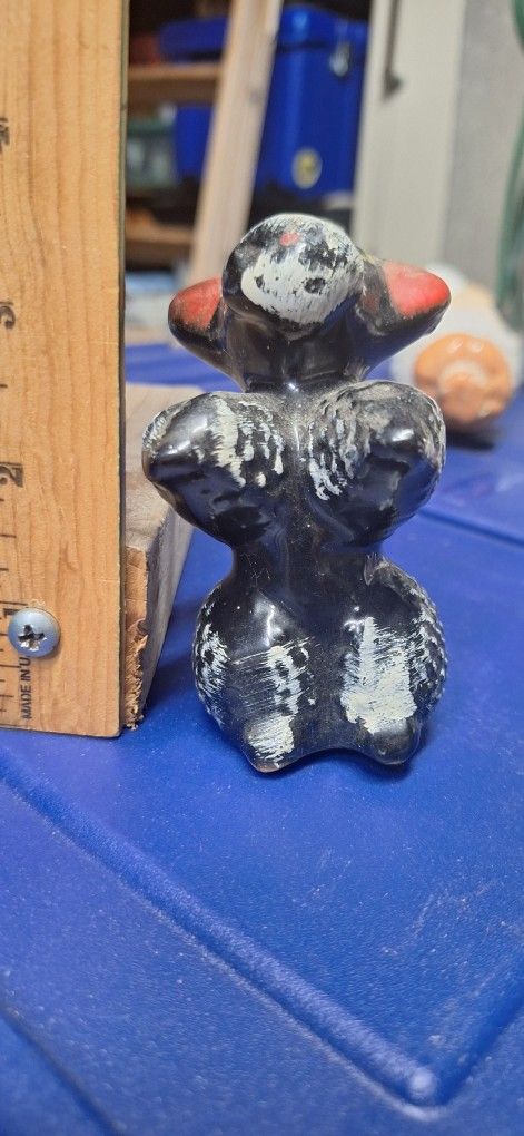 Japanese Antique Poodle Figure