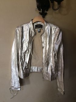 Roberto Cavalli leather jacket size 40