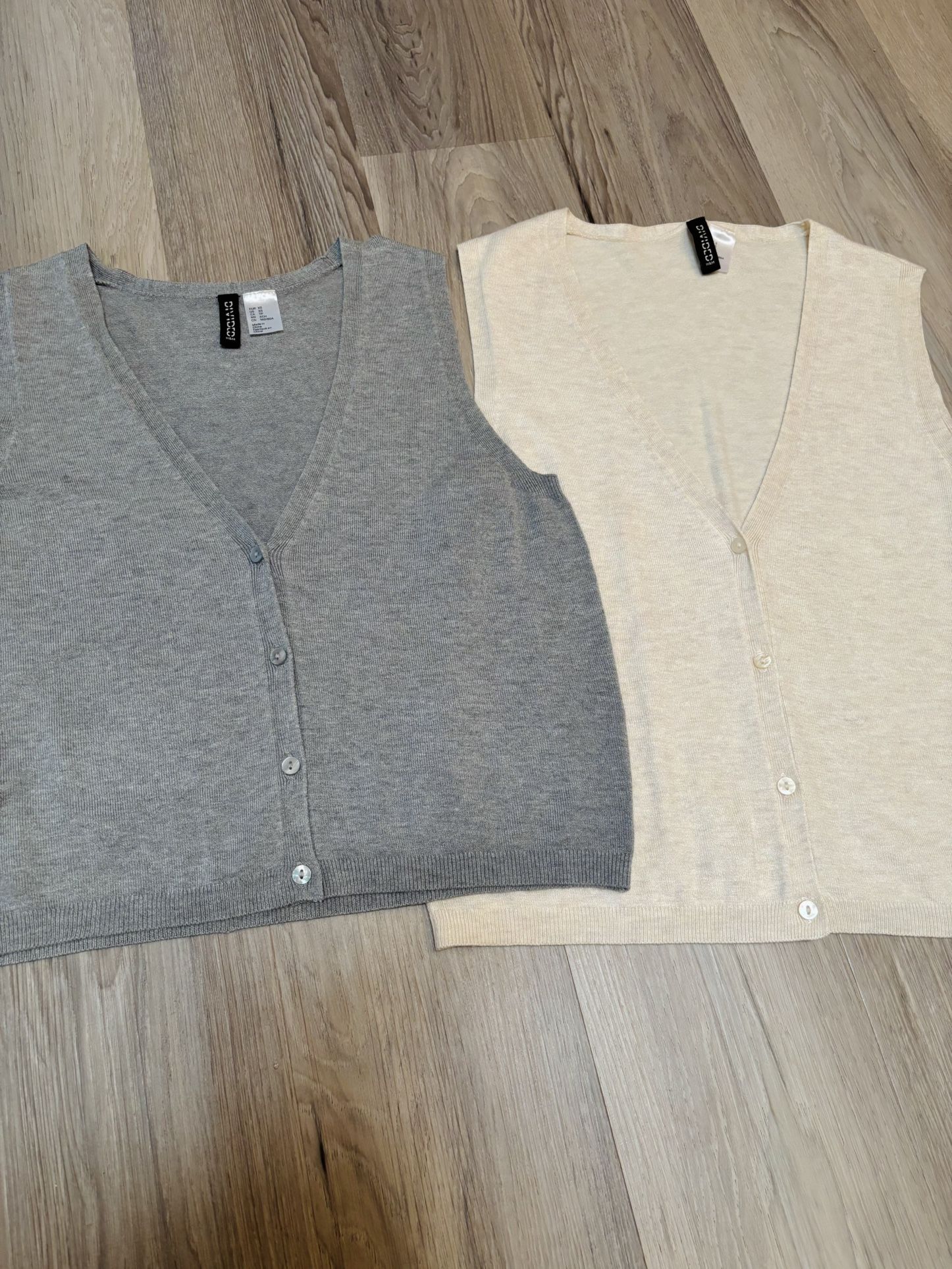 Set of TWO Button Up Sweater Vests