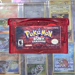 Pokémon Ruby Version GBA Cartridge