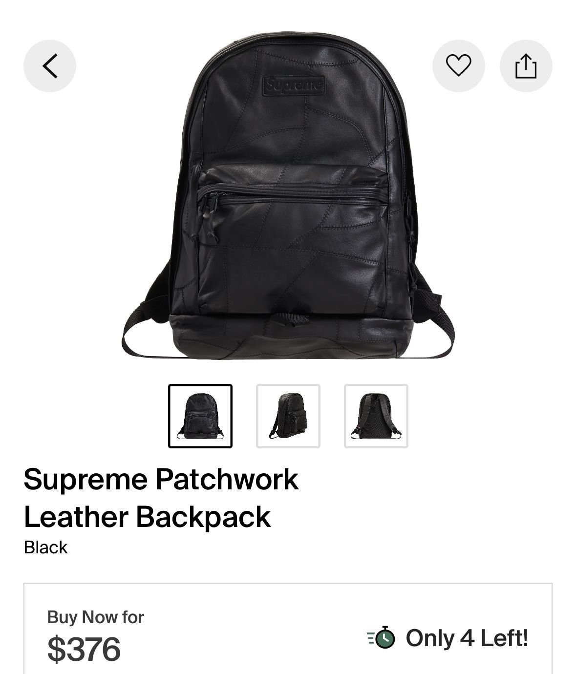 Supreme Patchwork Leather Backpack