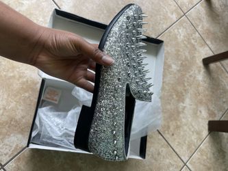Silver Spiked Dress Shoes