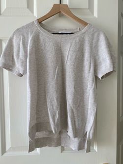 Everlane Beige Knit Short Sleeve Top