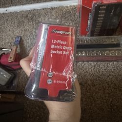 Snap On 3/8 Metric Deep Socket Set