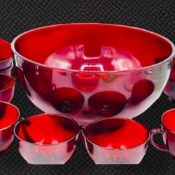 ANCHOR HOCKING RUBY RED GLASSWARE