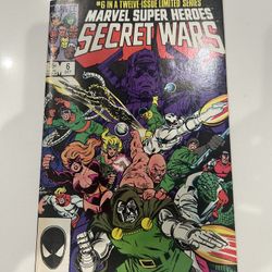 Marvel Super-Heroes Secret Wars #6 - Direct | FN/VF|1984 | X-Men Hulk Doom