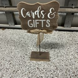 Cards and Gifts Wedding Sign 
