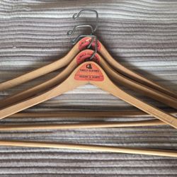 Vintage Wood Suit Hangers - 3
