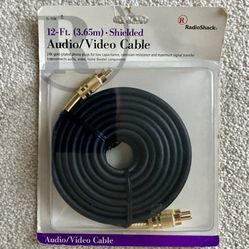12 Ft. Shielded Audio / Video Cable. 