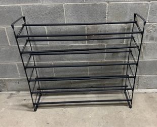 6-Tier Adjustable Shoe Rack for Closet,Expandable Shoe Rack, Hall Entryway,Front Door