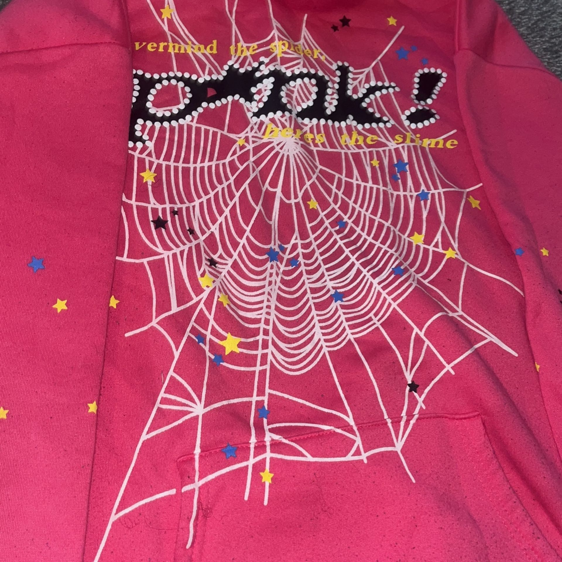 Large Pink/spider Collab Hoodie