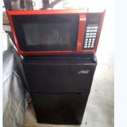 Mini Fridge And Microwave