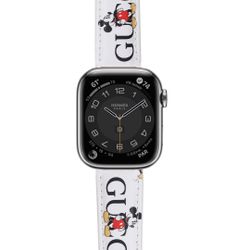 Designer Apple Watch Band Strap For Series 1 2 3 4 5 6 7 8 SE ULTRA GG Mickey Disney 38mm 40mm 41mm 42mm 44mm 45mm 49mm
