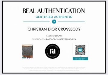 Handbag Authentic Dior Crossbody With COA